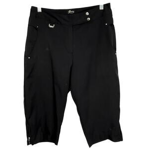 Swing Bette Court Tanya Fit Capri Pants Womens 6 Black Golf Performance Active